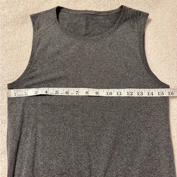 Lululemon In The Flow Seamless Tank Dress Heathered Black Gray Bodycon Athletic - Picture 11 of 16